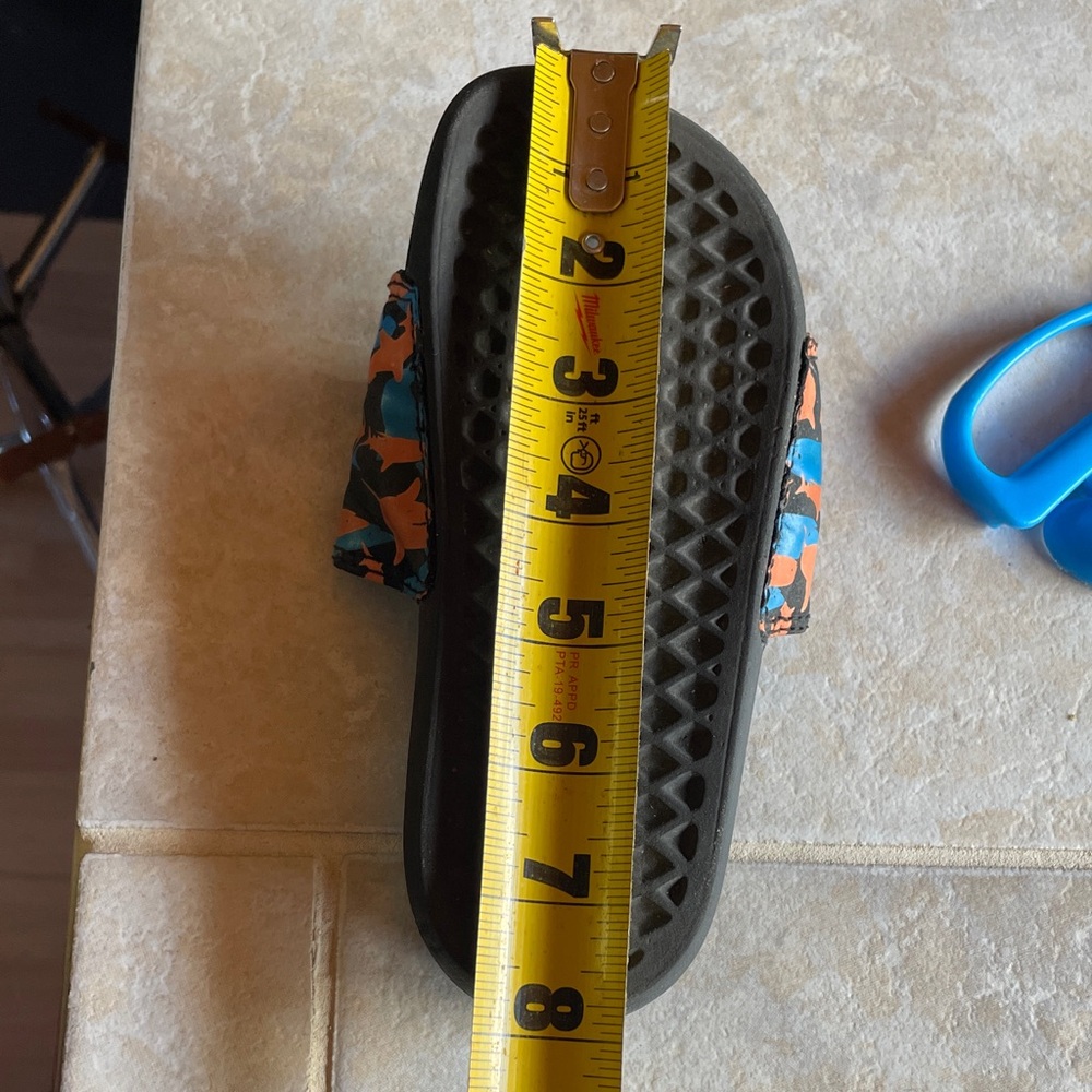 Vans Kids Shark Slides - Black, Orange, Blue - Picture 3 of 5